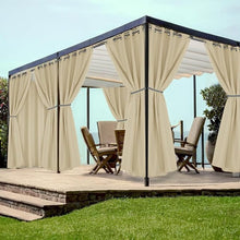 Load image into Gallery viewer, Extra Wide Outdoor Curtains, Waterproof and UV Blocking, Patio, Pergola, Gazebo