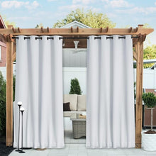Load image into Gallery viewer, Windproof Patio Curtains: Weighted Bottom & Fix Rope, No Flapping