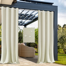 Load image into Gallery viewer, Extra Wide Outdoor Curtains - Waterproof Windproof Blackout for Patio Pergola | UV Fade Resistant & all-Season Use
