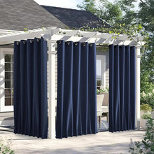Load image into Gallery viewer, Windproof Patio Curtains: Weighted Bottom & Fix Rope, No Flapping