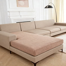 Load image into Gallery viewer, Linen Cotton Sectional Couch Cushion Covers - Stretch Washable Soft Sofa Seat & Back Covers, 3-Piece Furniture Protector for Pets