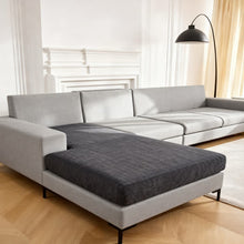 Load image into Gallery viewer, Linen Cotton Sectional Couch Cushion Covers - Stretch Washable Soft Sofa Seat & Back Covers, 3-Piece Furniture Protector for Pets