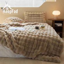Load image into Gallery viewer, Double-Sided Thick Bubble Plush Throw Blanket, Cozy & Soft for All Seasons