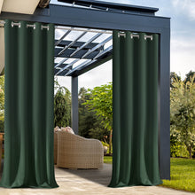 Load image into Gallery viewer, Extra Wide Outdoor Curtains - Waterproof Windproof Blackout for Patio Pergola | UV Fade Resistant & all-Season Use