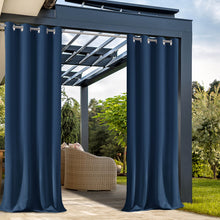Load image into Gallery viewer, Extra Wide Outdoor Curtains - Waterproof Windproof Blackout for Patio Pergola | UV Fade Resistant & all-Season Use