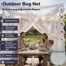 Load image into Gallery viewer, King Size Mosquito Net Netting for Bed & Outdoor Camping, Dual Door Net Canopy with Hanging Hardware