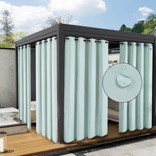 Load image into Gallery viewer, Extra Wide Outdoor Curtains - Waterproof Windproof Blackout for Patio Pergola | UV Fade Resistant & all-Season Use