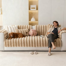 Load image into Gallery viewer, The Ultimate Pet-Proof Soft Thick Plush Sofa Cover - Warm & Cozy for Winter
