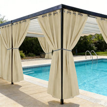 Load image into Gallery viewer, Extra Wide Outdoor Curtains, Waterproof and UV Blocking, Patio, Pergola, Gazebo