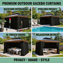 Load image into Gallery viewer, Extra Large Waterproof ,UV-Blocking Outdoor Curtains,Fits Large Patio,Gazebo
