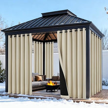 Load image into Gallery viewer, All Weather Windproof Thermal Patio Curtains Waterproof Blackout