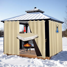 Load image into Gallery viewer, All Weather Windproof Thermal Patio Curtains Waterproof Blackout