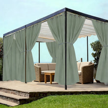 Load image into Gallery viewer, Extra Wide Outdoor Curtains, Waterproof and UV Blocking, Patio, Pergola, Gazebo