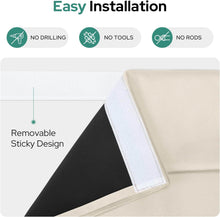 Load image into Gallery viewer, Blackout Privacy Door Curtains for Door Window,Curtains for Glass, Thermal Insulated Tie Up Shade Window Covering for Bedroom