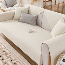 Load image into Gallery viewer, Cotton and Linen Sectional Couch Covers,Anti-Slip Sofa Slipcovers for Dogs Cats Kids Loveseat Recliner L Shaped Armrest Backrest 