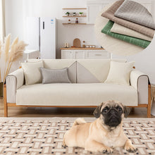 Load image into Gallery viewer, Cotton and Linen Sectional Couch Covers,Anti-Slip Sofa Slipcovers for Dogs Cats Kids Loveseat Recliner L Shaped Armrest Backrest 