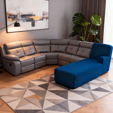 Load image into Gallery viewer, Single Chaise L-Shaped Sofa Cover, Solid Color Stretchy Full Coverage Slipcover