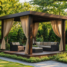 Load image into Gallery viewer, Waterproof Outdoor Curtains - Thermal Privacy for Patio, Porch & Pool