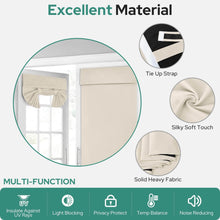 Load image into Gallery viewer, Blackout Privacy Door Curtains for Door Window,Curtains for Glass, Thermal Insulated Tie Up Shade Window Covering for Bedroom