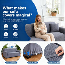 Load image into Gallery viewer, Premium Elastic Jacquard Sofa Slipcover, Pet-Friendly & Washable, Perfect for Single/Double Sofas