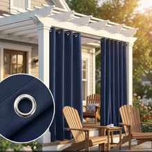 Load image into Gallery viewer, Waterproof Outdoor Curtains - Thermal Privacy for Patio, Porch & Pool