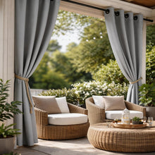 Load image into Gallery viewer, Waterproof Outdoor Curtains - Thermal Privacy for Patio, Porch & Pool