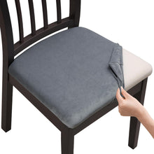 Load image into Gallery viewer, Stretch Chair Seat Cover, washable velvet chair cover