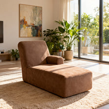 Load image into Gallery viewer, Single Chaise L-Shaped Sofa Cover, Solid Color Stretchy Full Coverage Slipcover