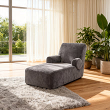 Load image into Gallery viewer, Single Chaise L-Shaped Sofa Cover, Solid Color Stretchy Full Coverage Slipcover