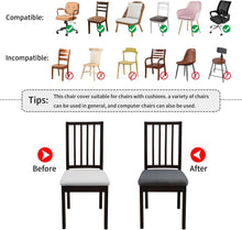 Load image into Gallery viewer, Stretch Chair Seat Cover, washable velvet chair cover