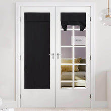 Load image into Gallery viewer, Blackout Privacy Door Curtains for Door Window,Curtains for Glass, Thermal Insulated Tie Up Shade Window Covering for Bedroom