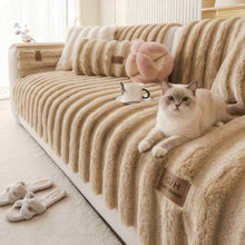 Load image into Gallery viewer, The Ultimate Pet-Proof Soft Thick Plush Sofa Cover - Warm & Cozy for Winter