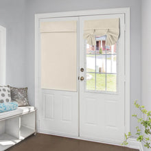 Load image into Gallery viewer, Blackout Privacy Door Curtains for Door Window,Curtains for Glass, Thermal Insulated Tie Up Shade Window Covering for Bedroom