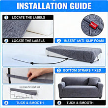 Load image into Gallery viewer, Premium Elastic Jacquard Sofa Slipcover, Pet-Friendly & Washable, Perfect for Single/Double Sofas