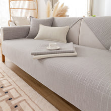 Load image into Gallery viewer, Cotton and Linen Sectional Couch Covers,Anti-Slip Sofa Slipcovers for Dogs Cats Kids Loveseat Recliner L Shaped Armrest Backrest 