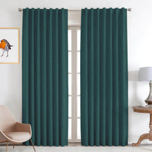 Load image into Gallery viewer, Linen Blackout Curtains - Thermal Insulated & Noise Reducing | 99% Light Blocking for Living Room