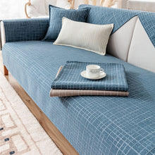 Load image into Gallery viewer, Cotton and Linen Sectional Couch Covers,Anti-Slip Sofa Slipcovers for Dogs Cats Kids Loveseat Recliner L Shaped Armrest Backrest 