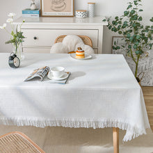 Load image into Gallery viewer, Waffle Modern tablecloth, knitted cloth lace coffee cloth, round tablecloth, rectangular tablecloth