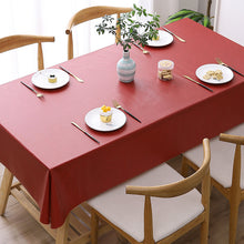 Load image into Gallery viewer, Rectangular textured tablecloth Waterproof splash-free tablecloth, kitchen table cloth