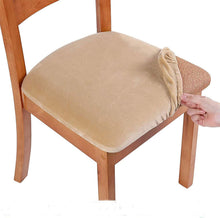 Load image into Gallery viewer, Stretch Chair Seat Cover, washable velvet chair cover