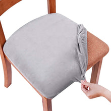 Load image into Gallery viewer, Stretch Chair Seat Cover, washable velvet chair cover