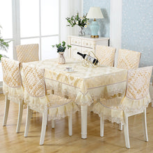 Load image into Gallery viewer, Elegant luxury wedding home tablecloth rectangular tablecloth chair cover 1 pastoral style elegant Table Cover