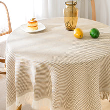 Load image into Gallery viewer, Waffle Modern tablecloth, knitted cloth lace coffee cloth, round tablecloth, rectangular tablecloth