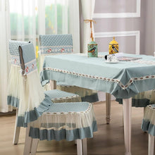 Load image into Gallery viewer, Elegant luxury wedding home tablecloth rectangular tablecloth chair cover 1 pastoral style elegant Table Cover