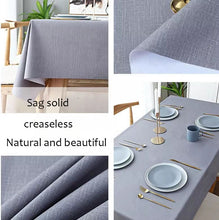 Load image into Gallery viewer, Rectangular textured tablecloth Waterproof splash-free tablecloth, kitchen table cloth