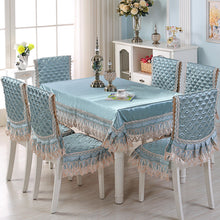 Load image into Gallery viewer, Elegant luxury wedding home tablecloth rectangular tablecloth chair cover 1 pastoral style elegant Table Cover