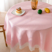 Load image into Gallery viewer, Waffle Modern tablecloth, knitted cloth lace coffee cloth, round tablecloth, rectangular tablecloth
