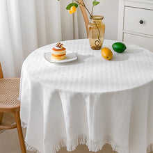 Load image into Gallery viewer, Waffle Modern tablecloth, knitted cloth lace coffee cloth, round tablecloth, rectangular tablecloth