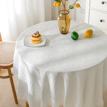 Load image into Gallery viewer, Waffle Modern tablecloth, knitted cloth lace coffee cloth, round tablecloth, rectangular tablecloth