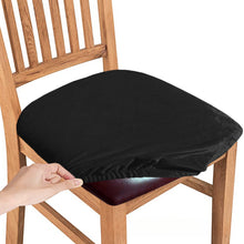 Load image into Gallery viewer, Stretch Chair Seat Cover, washable velvet chair cover